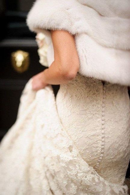 Abrigo novia invierno