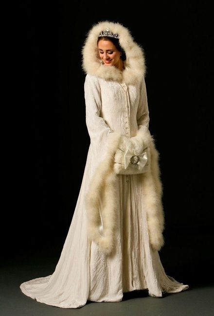 Abrigo novia invierno