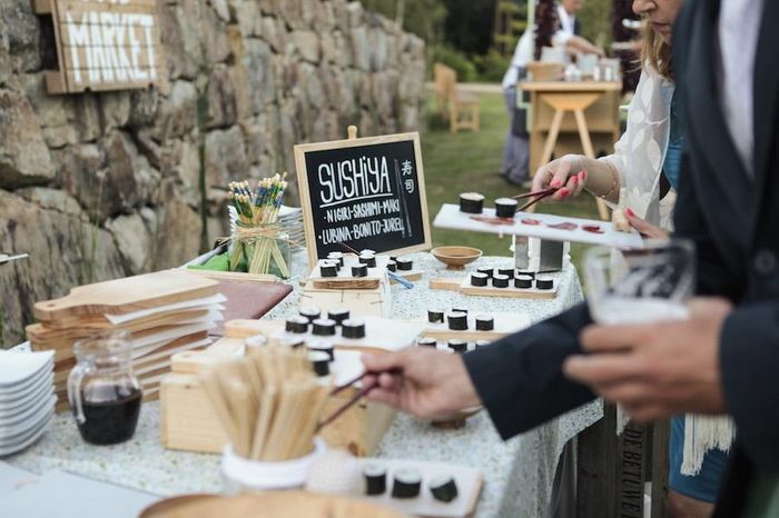 Una boda estilo market