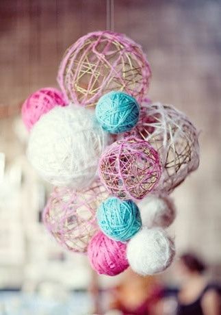 Tutorial lamparas de lana para decorar tu boda