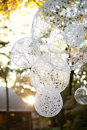 Tutorial lamparas de lana para decorar tu boda