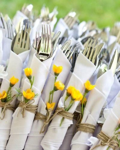 8. Decorar las servilletas para tu boda