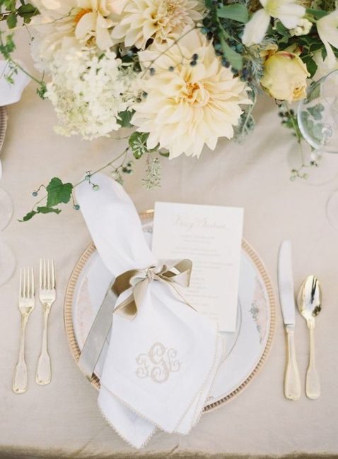 16. Decorar las servilletas para tu boda