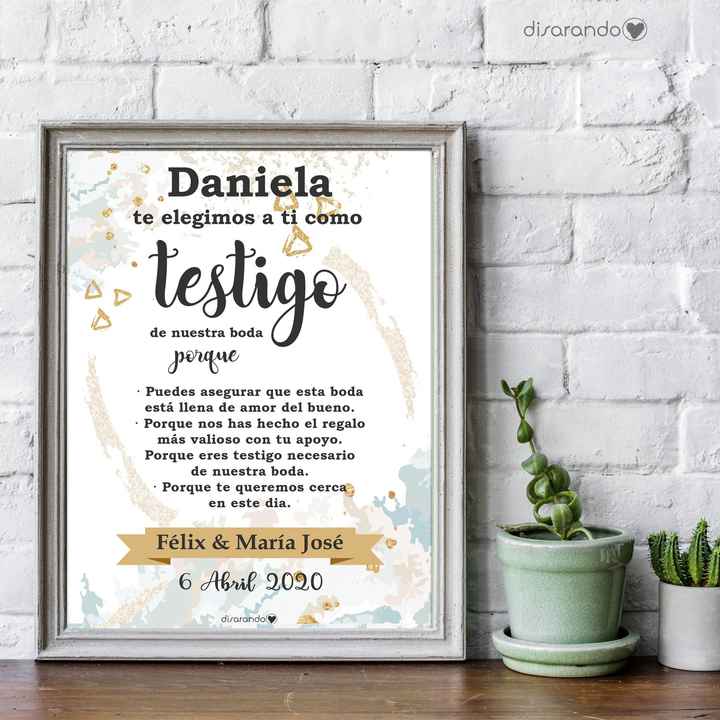 Lamina Testigo de Boda - 1