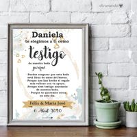 Lamina Testigo de Boda - 1