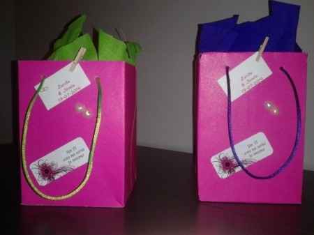 Mis bolsitas para los detalles de las chicas