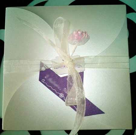 Invitación de boda handmade