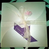 Invitación de boda handmade