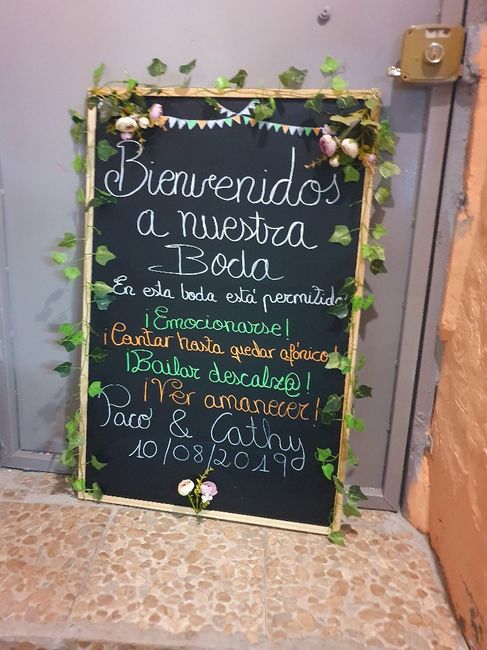 Cartel de bienvenida - 1