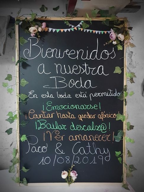 Cartel de bienvenida - 2