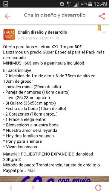 Palabras e iniciales para el banquete. - 2