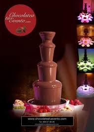 Mi fuente de chocolate para la barra libreeee