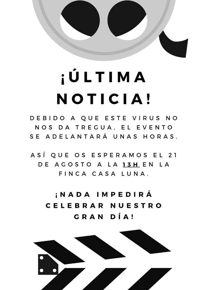 Cambio de boda de noche a boda de mañana - 1