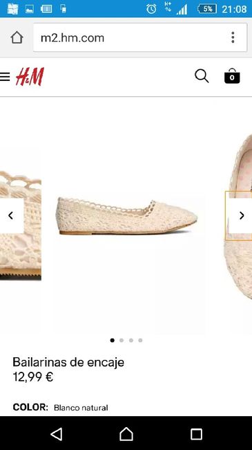 Bailarinas para novias 12eur h&m - 2