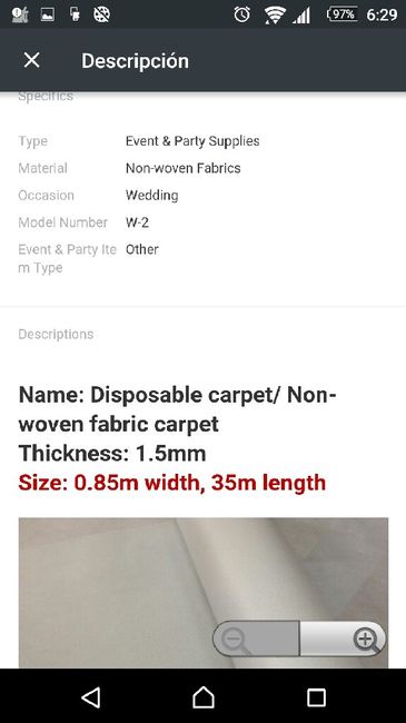 En busca de proveedores para comprar alfombra roja - 1