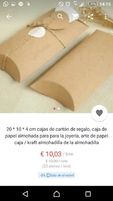 Cajas/sobres kraft para invitaciÓn de boda - 1