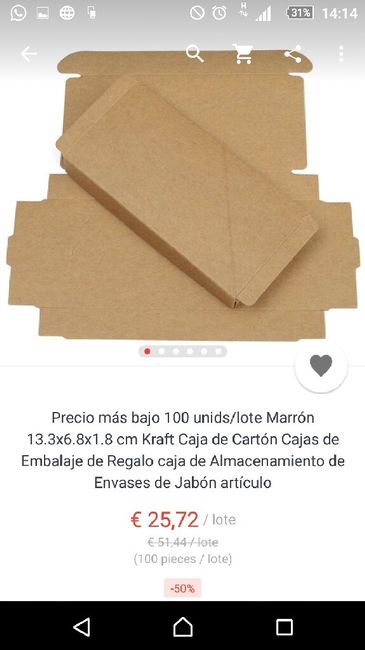 Cajas/sobres kraft para invitaciÓn de boda - 5