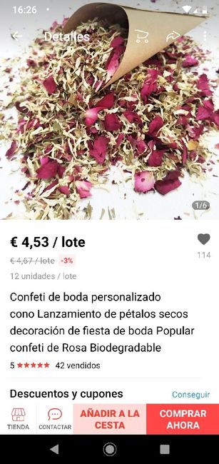 Conos para la boda 1