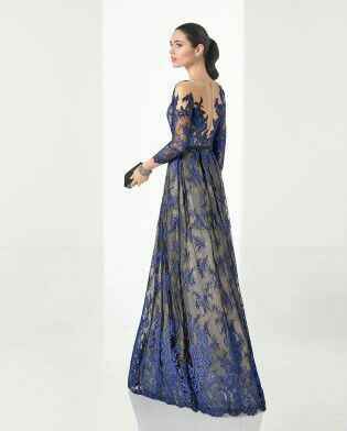 Vestido fiesta colección rosa clara 2017 - 2