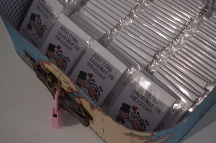 Y como la temática es viajar, metiditos en una maleta mapamundi <img class=