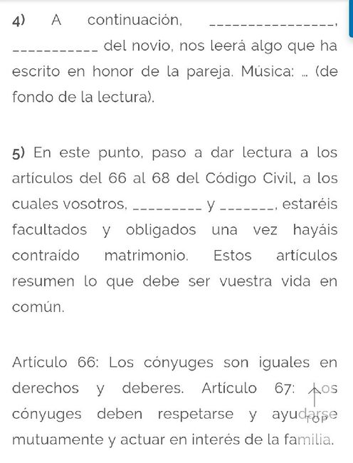 Boda civil guion - 5