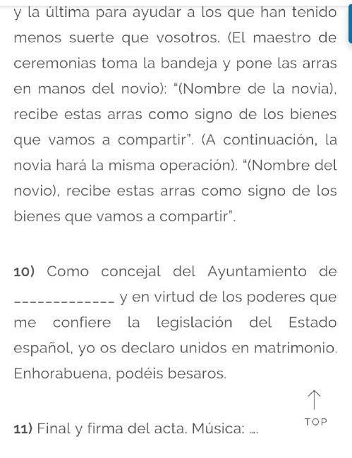 Boda civil guion - 9