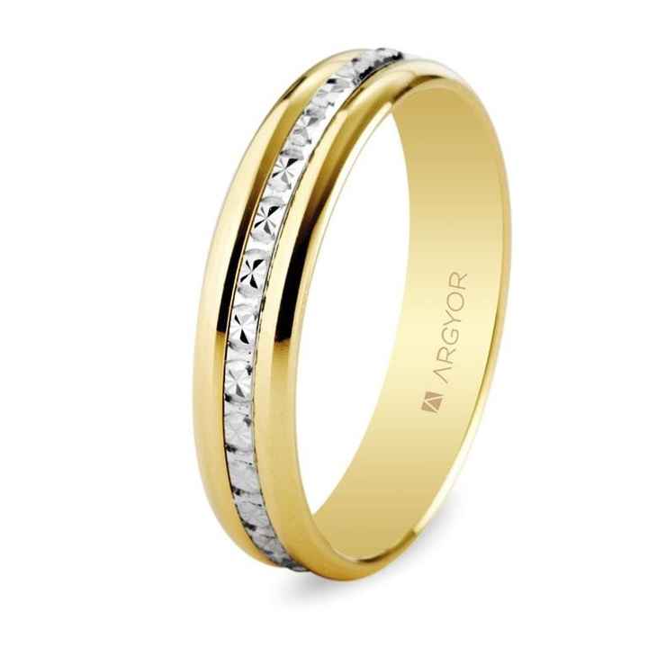 oro blanco y amarillo 4,5 mm