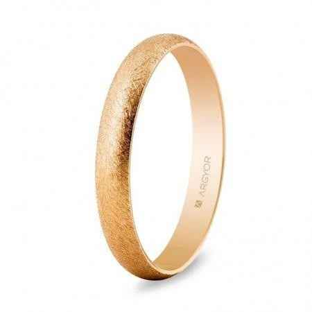 Alianza oro rosa 3mm "efecto rallado"