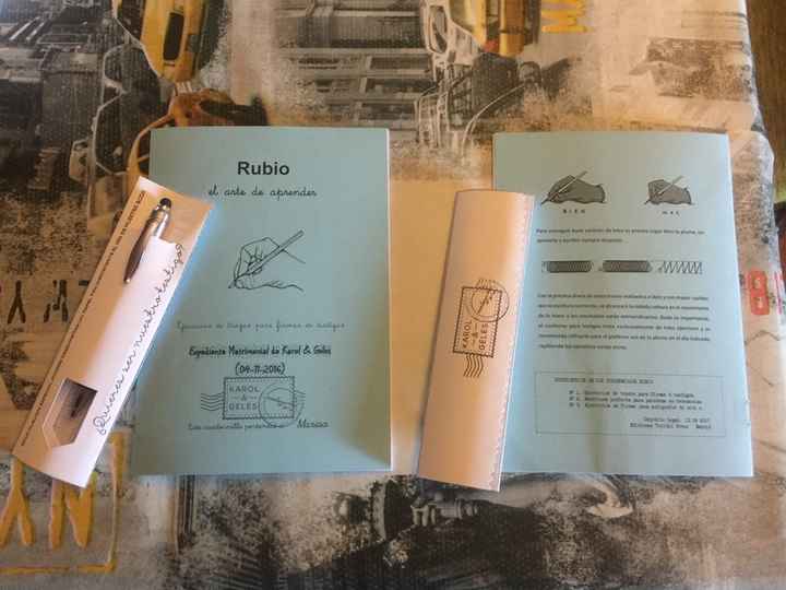 Cuadernillo testigos expediente matrimonial y boligrafos! - 1