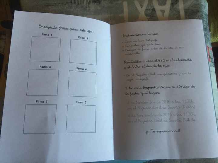 Cuadernillo testigos expediente matrimonial y boligrafos! - 7