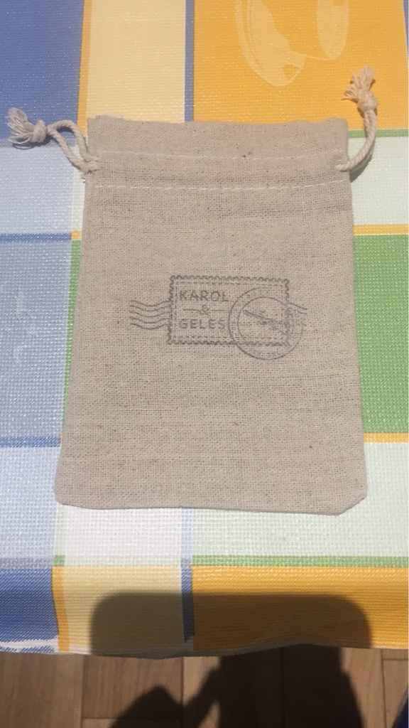 Sello estampado en saquitos yute - 1