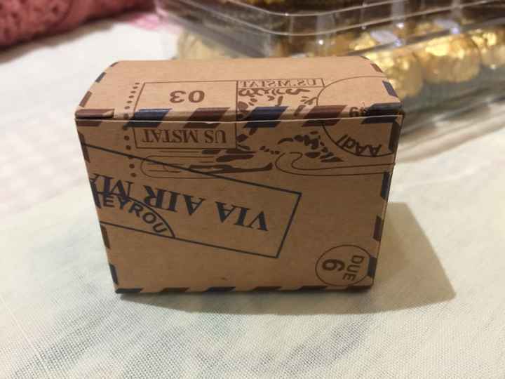 Cajitas agradecimiento recibidas!! - 2