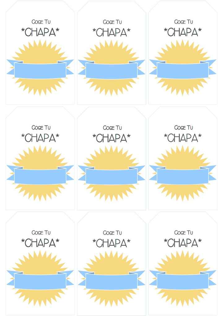 Tarjetas para chapas
