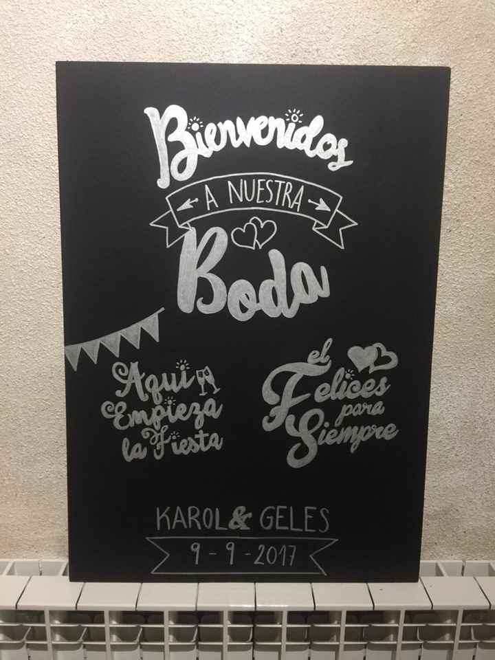 Cartel de bienvenida - 1