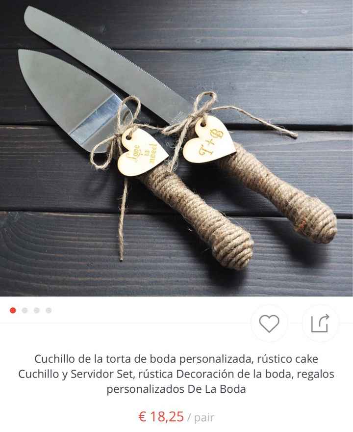 Cubierto para el corte de la tarta - 3