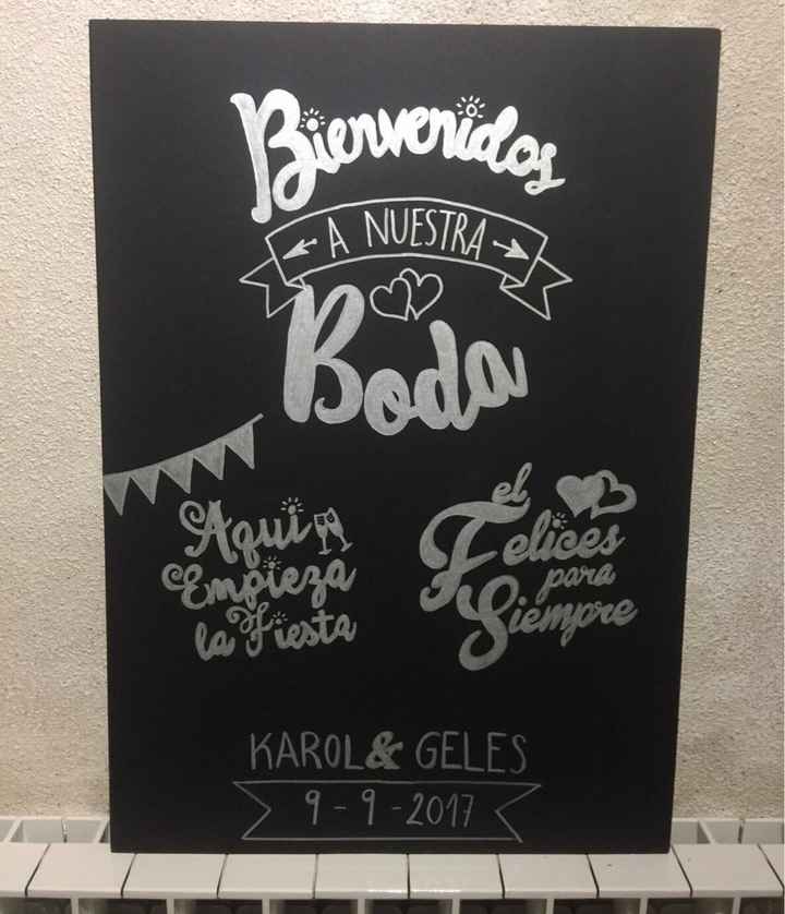Cartel de bienvenida - 1