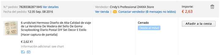 Sellos Viajeros Aliexpress