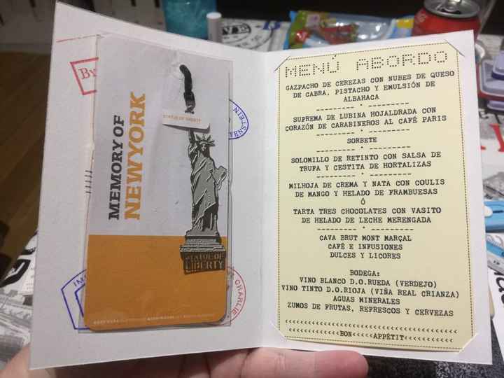 Minutas menú y cajitas agradecimiento - 3