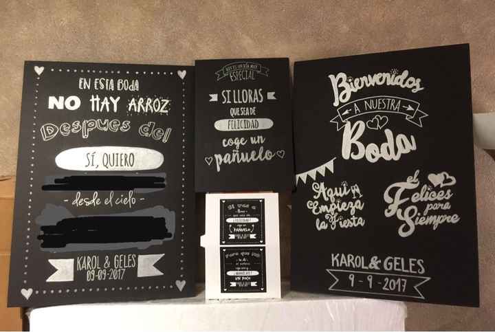 Cartelería de nuestra boda!!! - 1