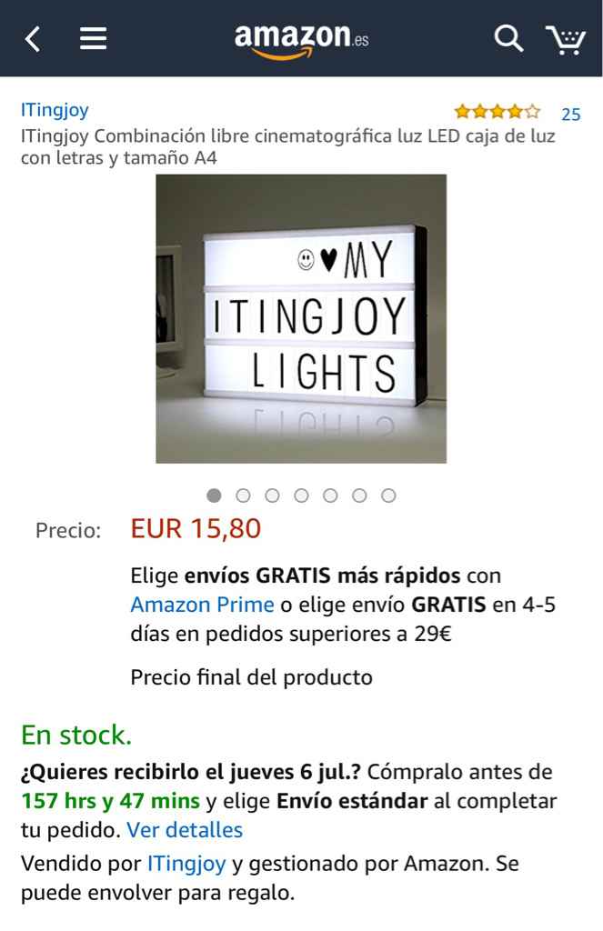 Lightbox con letras y luz... la moda! - 1