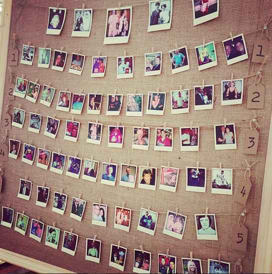 Seating plan fotografico (para los que mas les gusta posar)