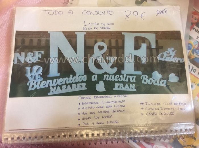 Letras de porexpan - 1
