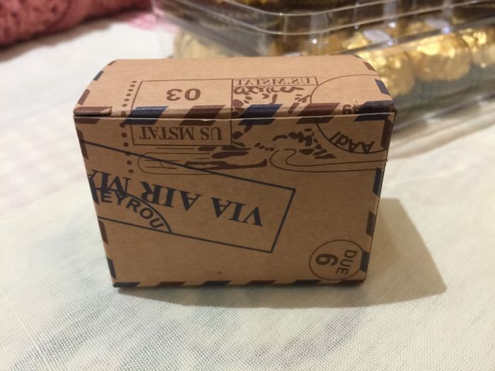 Cajitas agradecimiento recibidas!! - 2