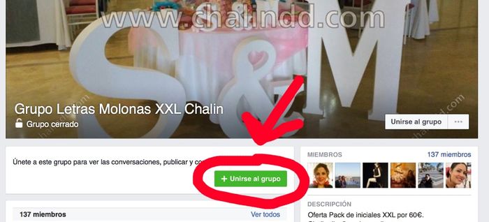 Forma de unirse a un grupo cerrado de Facebook