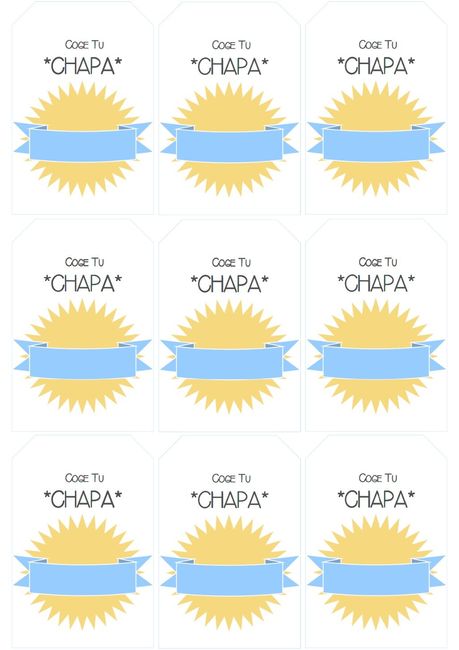Tarjetas para chapas