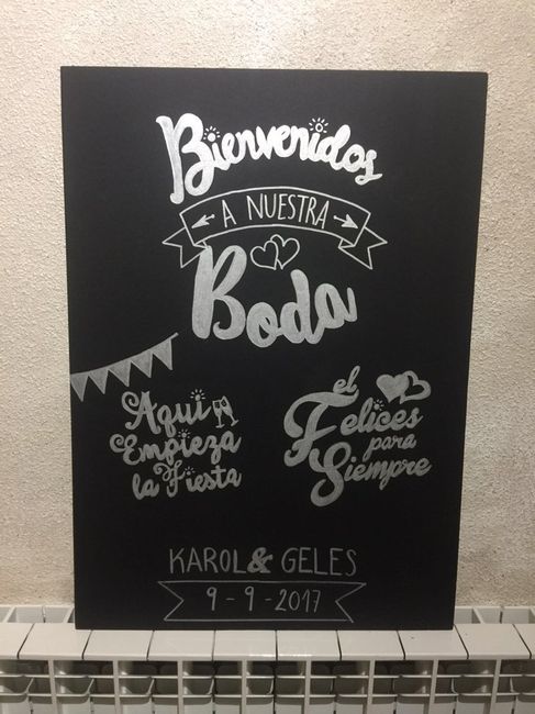 Cartel de bienvenida - 1