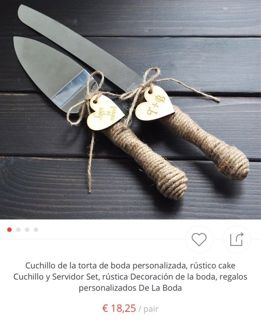 Cubierto para el corte de la tarta - 3
