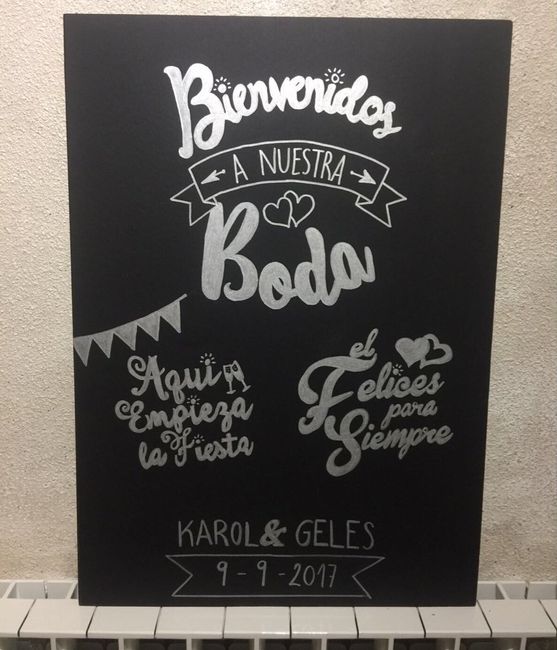 Cartel de bienvenida - 1