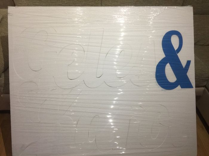 Letras gigantes recibidas!! - 2