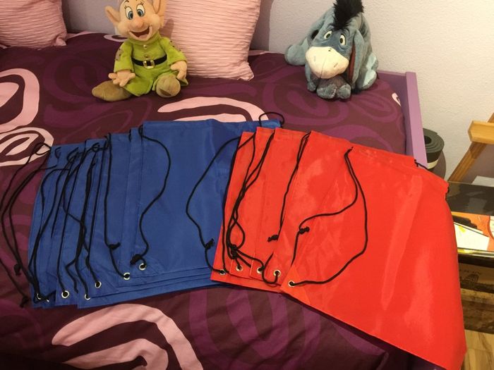 ¿mochilas tipo saco de tela baratas? - 1